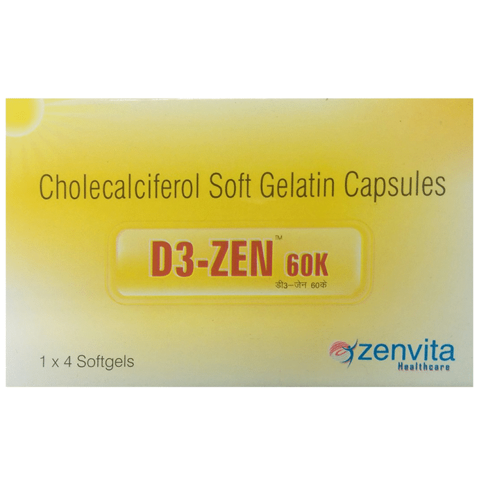 D3-Zen 60K Soft Gelatin Capsule