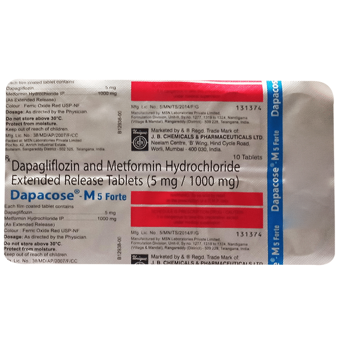 Dapacose-M 5 Forte Tablet ER