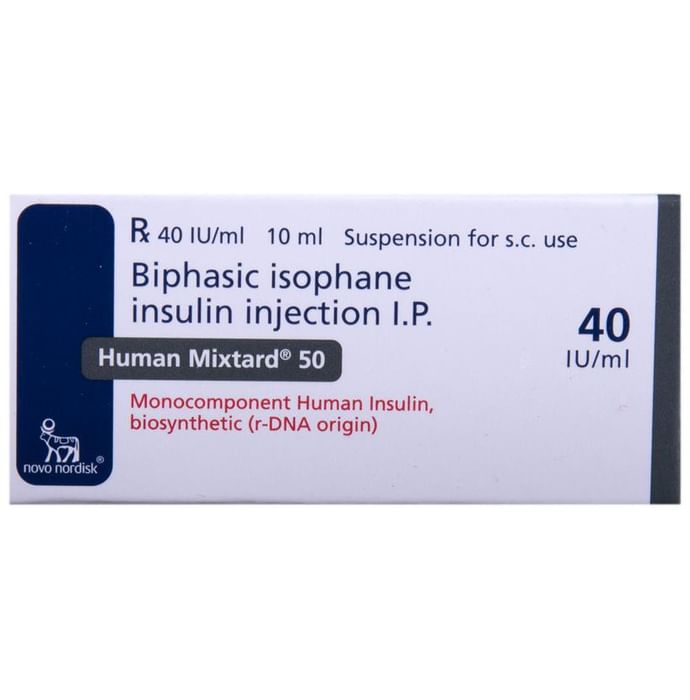 Human Mixtard 50 Injection 40IU/ml