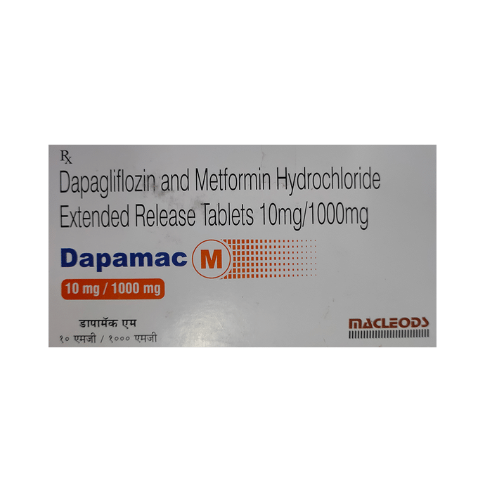 Dapamac M 10mg/1000mg Tablet ER