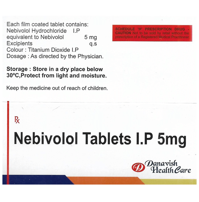 Danavish Nebivolol 5mg Tablet