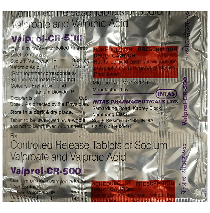 Valprol -CR 500 Tablet