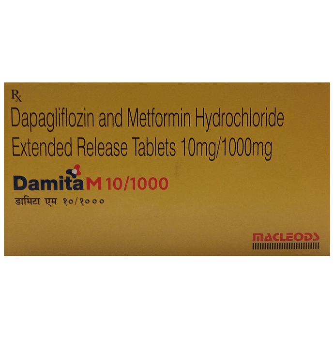 Damita M 10/1000 Tablet ER