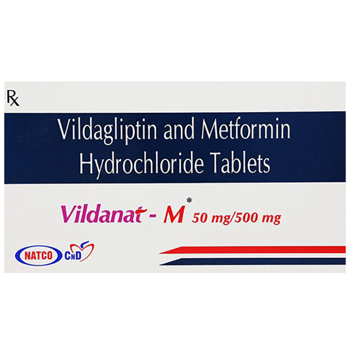 Vildanat-M 500mg/50mg Tablet