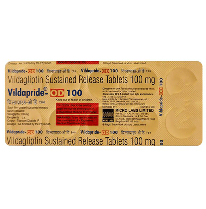 Vildapride OD 100mg Tablet