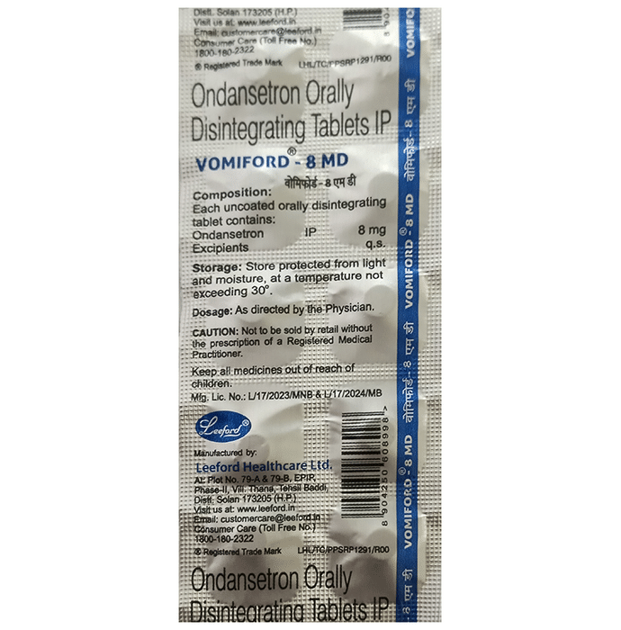 Vomiford 8 MD Tablet