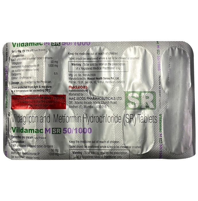 Vildamac M SR 50/1000 Tablet