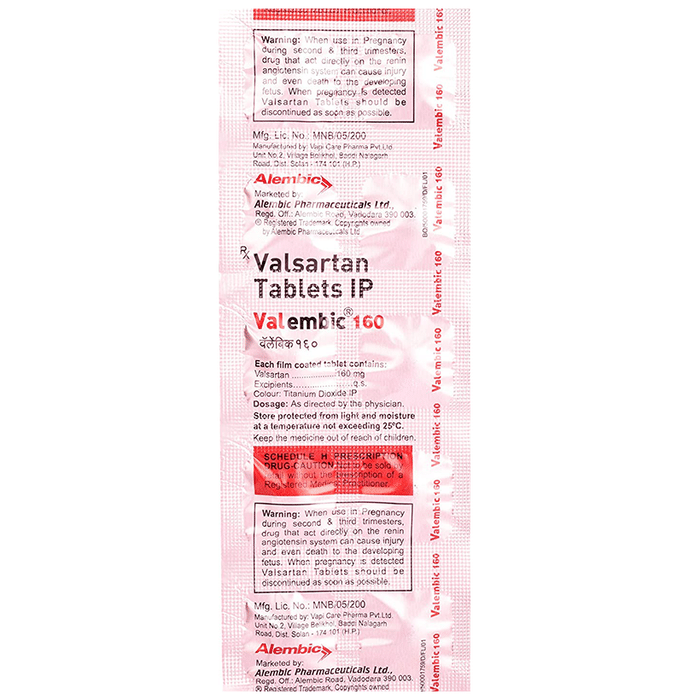 Valembic 160mg Tablet