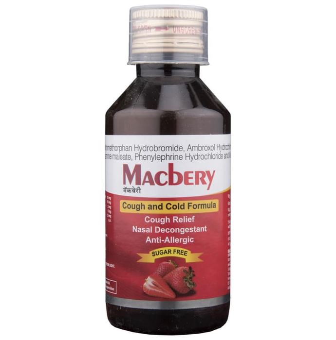 Macbery Syrup Strawberry Sugar Free