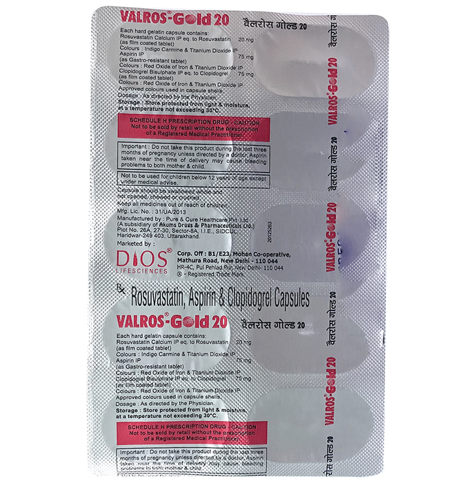 Valros-Gold 20 Capsule