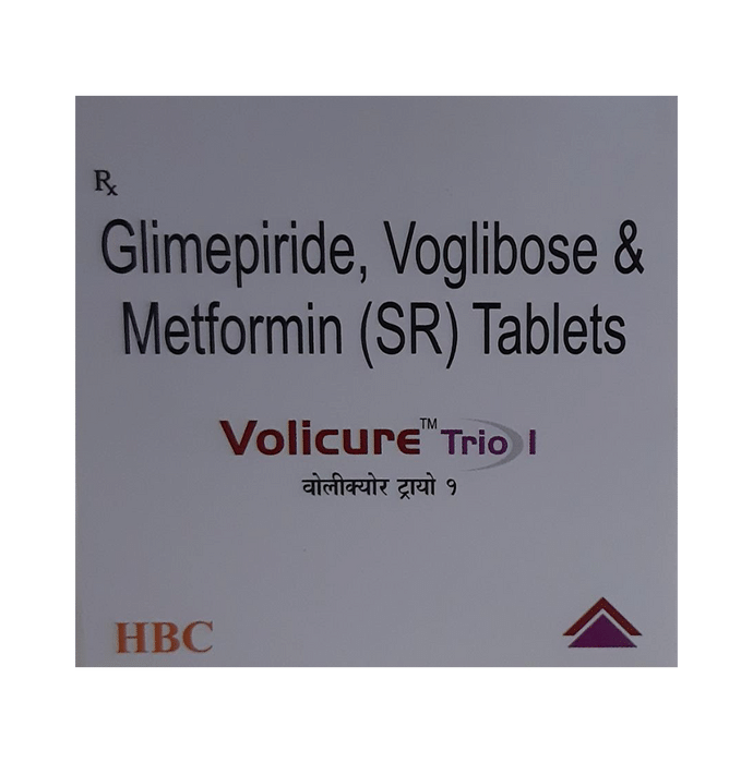 Volicure Trio 1mg/500mg/0.2mg Tablet