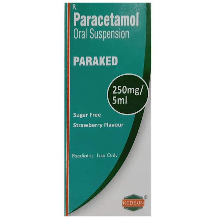 Paraked Oral Suspension Strawberry Sugar Free