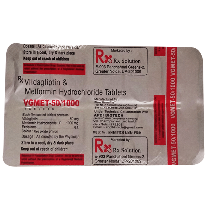 Vgmet 50/1000 Tablet