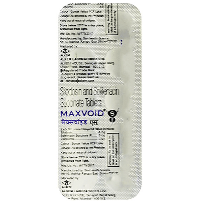 Maxvoid S 8mg/5mg Tablet