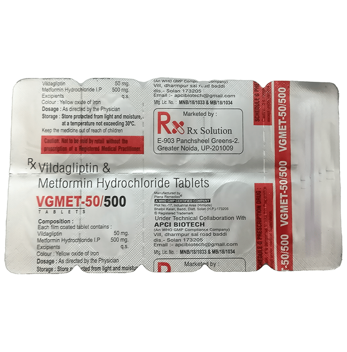 Vgmet 50/500 Tablet