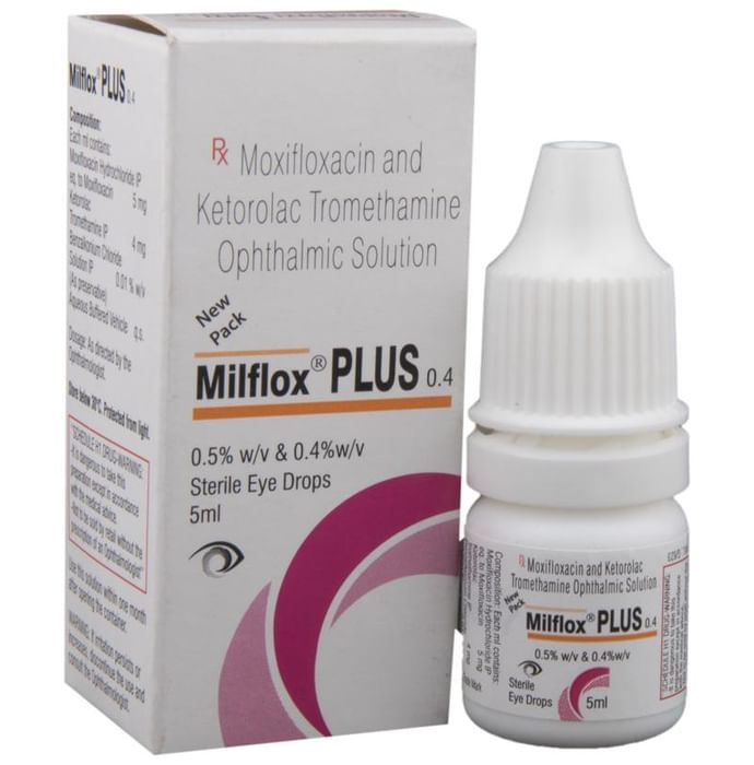 Milflox Plus 0.4 Sterlie Eye Drops