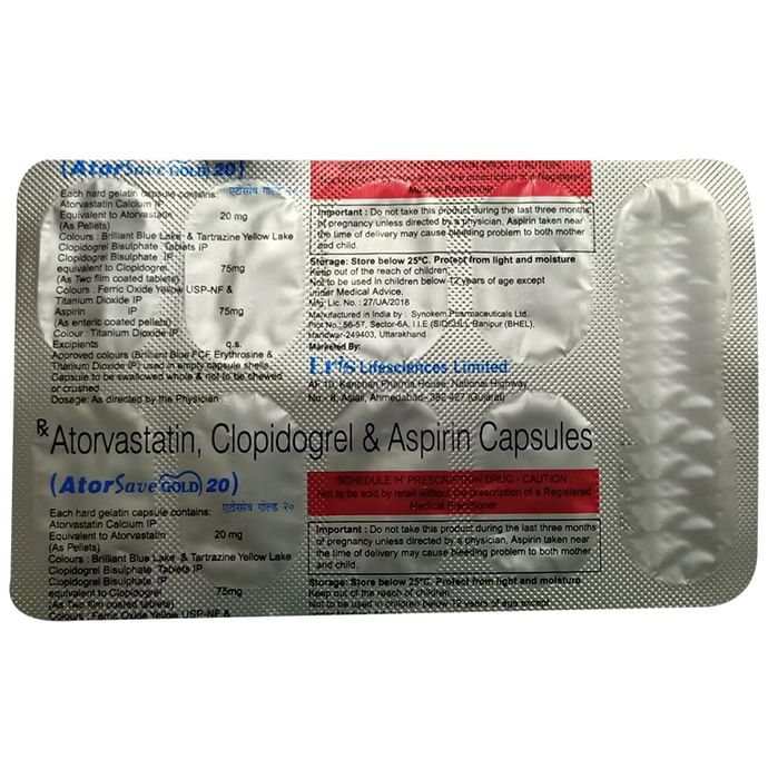 Atorsave Gold 20 Capsule