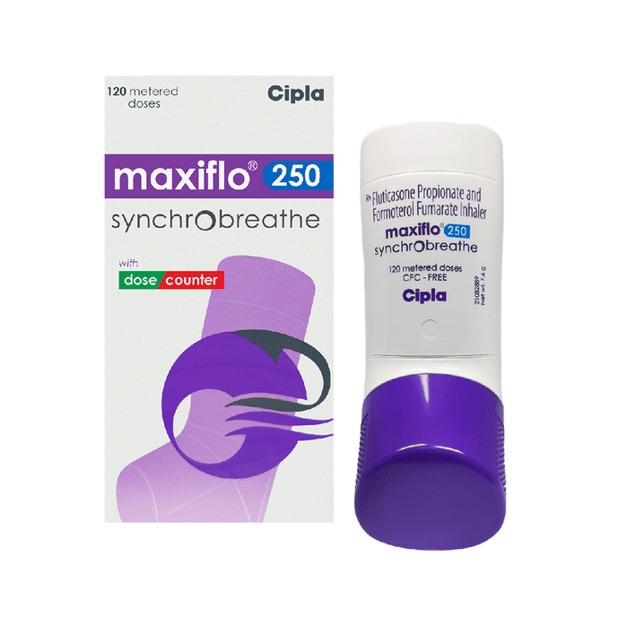 Maxiflo Synchrobreathe 6mcg/250mcg Inhaler