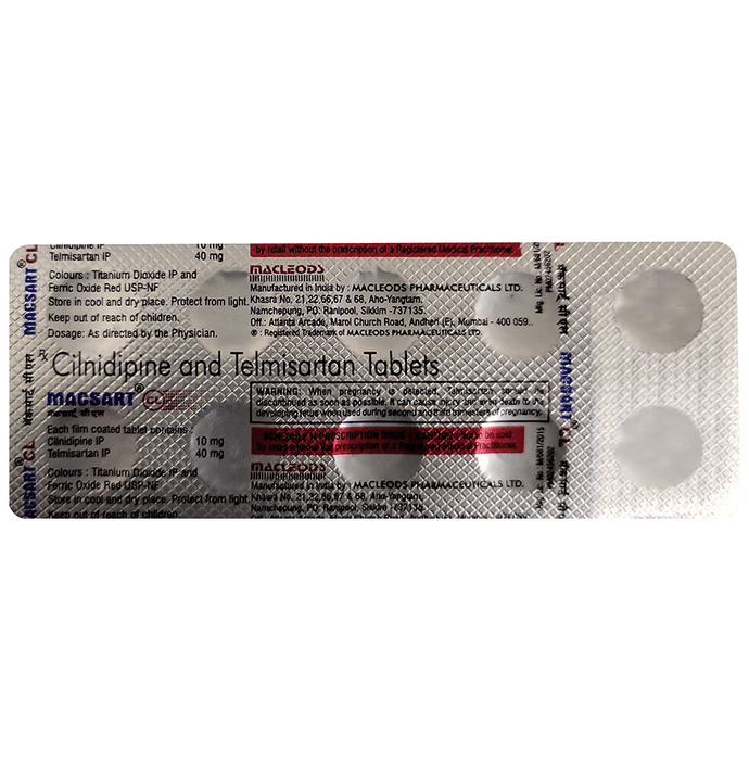 Macsart CL 10mg/40mg Tablet