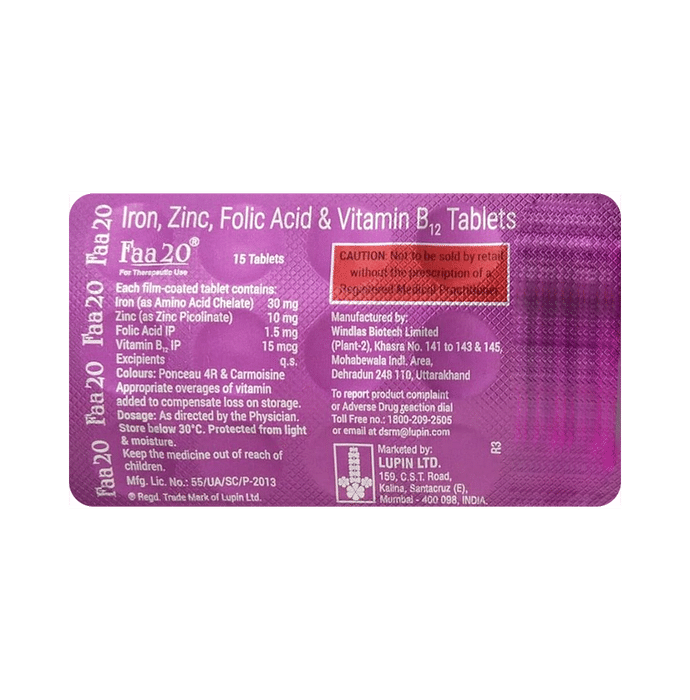 Faa 20 Tablet