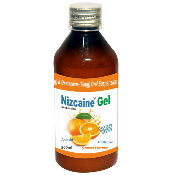 Nizcaine Gel Orange Sugar Free