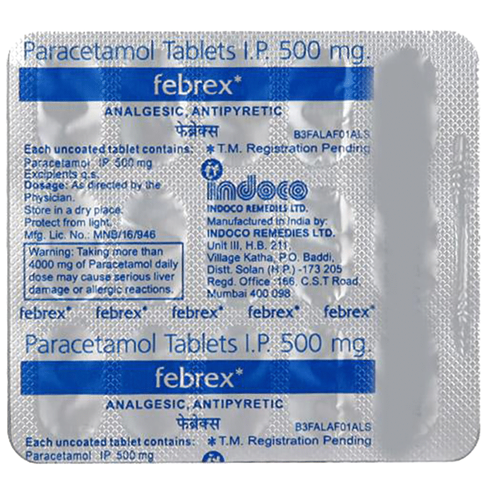Febrex 500mg Tablet