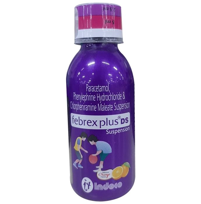 Febrex Plus DS Oral Suspension Delicious Orange