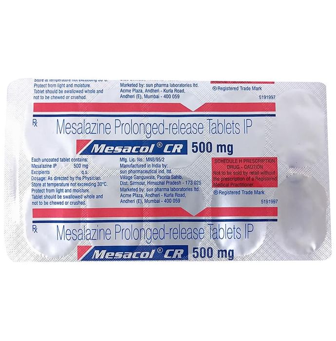 Mesacol CR 500mg Tablet