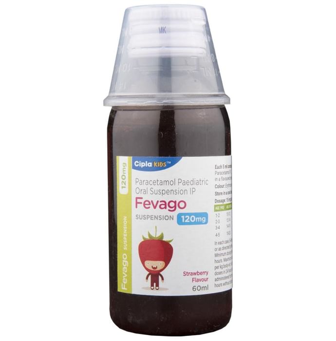 Fevago 120mg Suspension Oral Suspension Strawberry