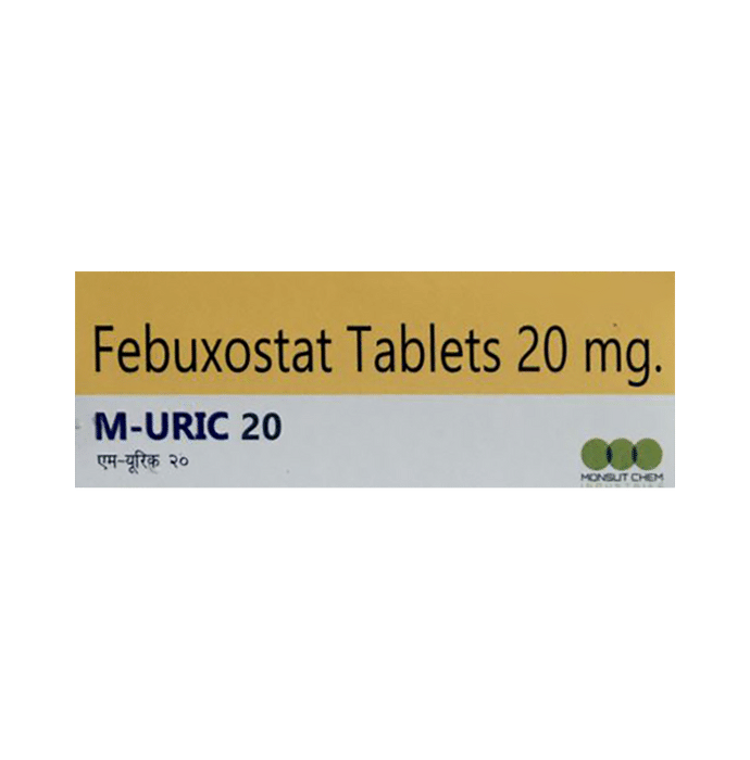 M Uric 20mg Tablet