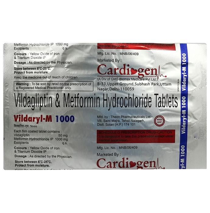 Vildaryl-M 1000 Tablet