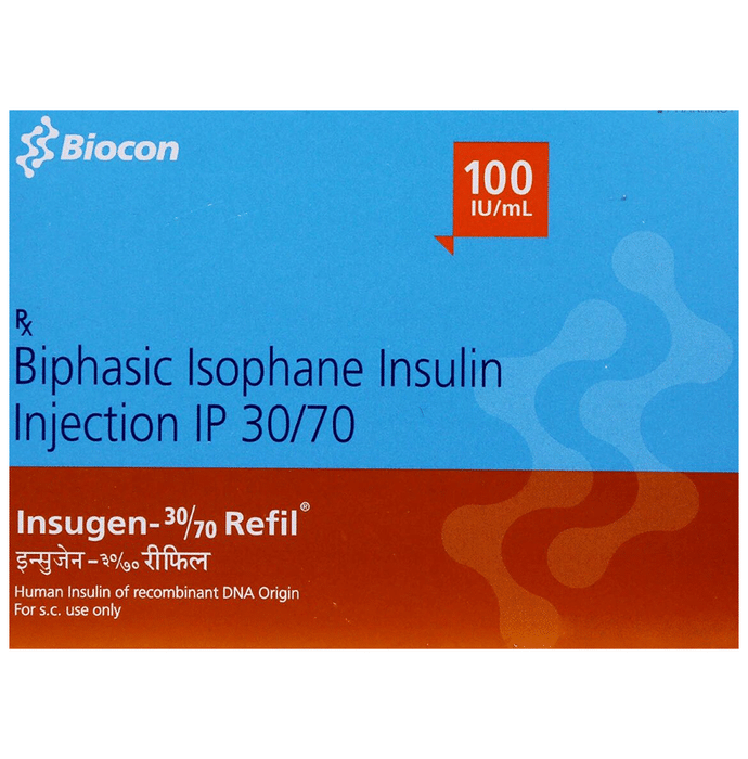 Insugen 30/70 100IU Refil Cartridge