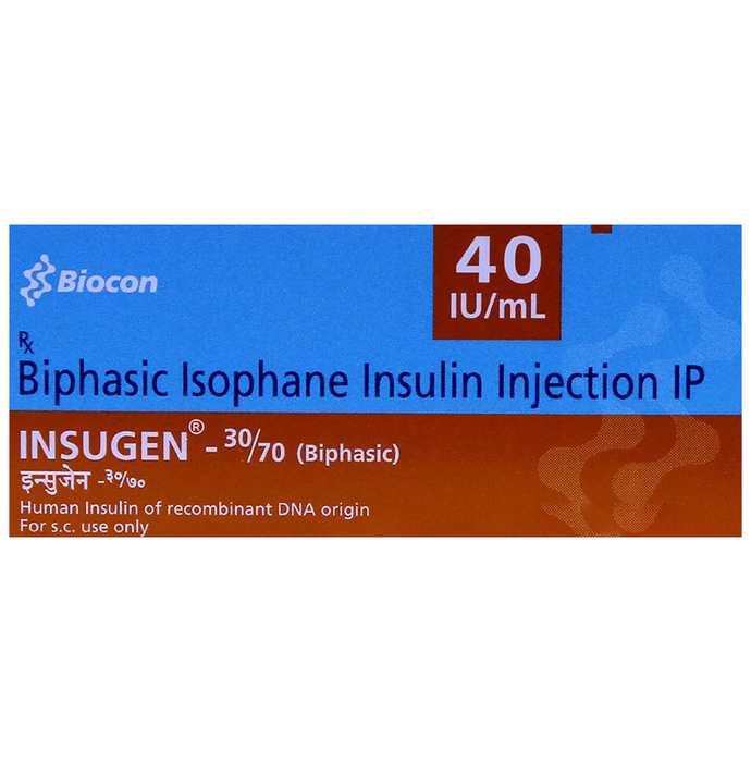 Insugen 30/70 Solution for Injection 40IU/ml