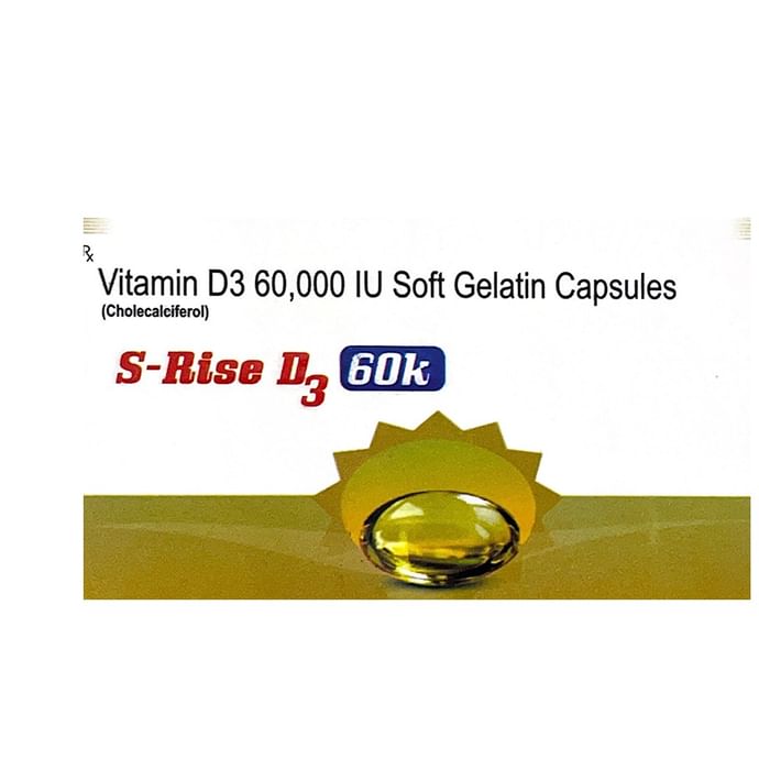 S-Rise D3 60K Soft Gelatin Capsule