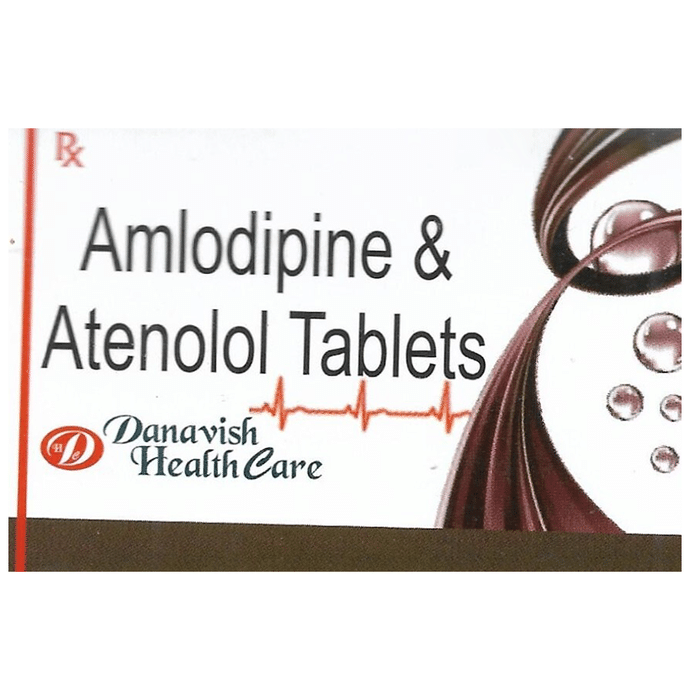 Danavish Amlodipine+Atenolol 5mg/50mg Tablet