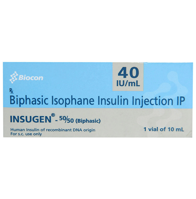 Insugen 50/50 Injection 40IU/ml