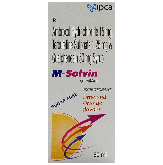M-Solvin Syrup Lime and Orange Sugar Free
