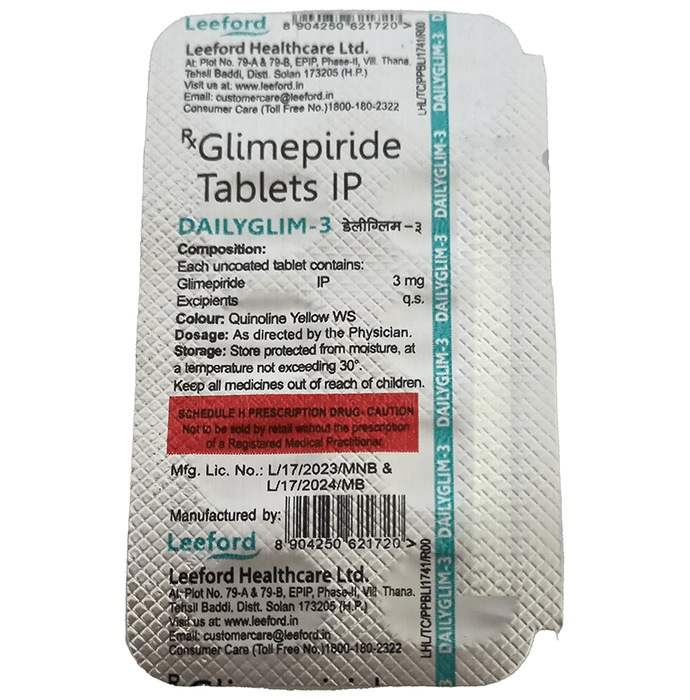 Dailyglim 3mg Tablet