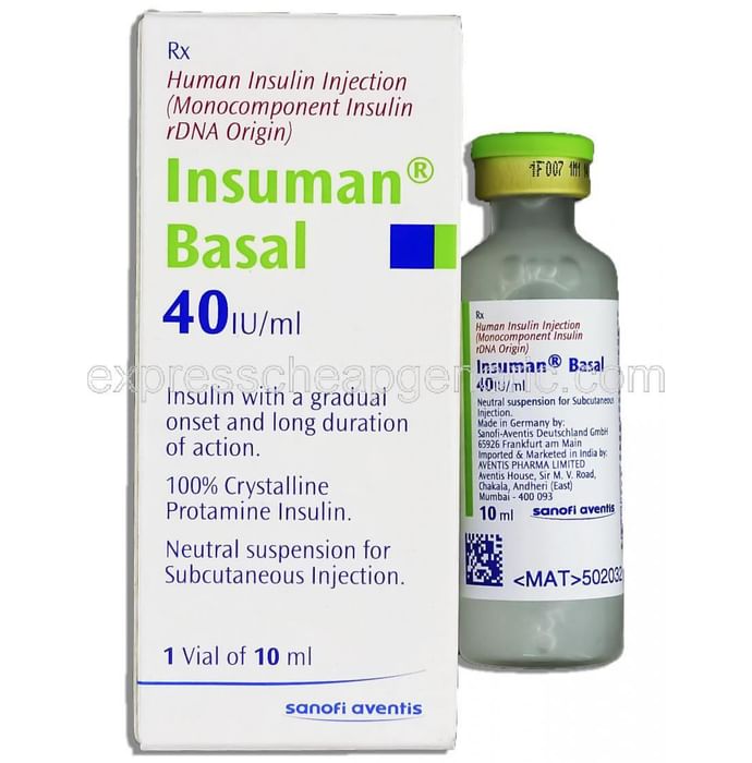 Insuman Basal 40IU/ml Injection