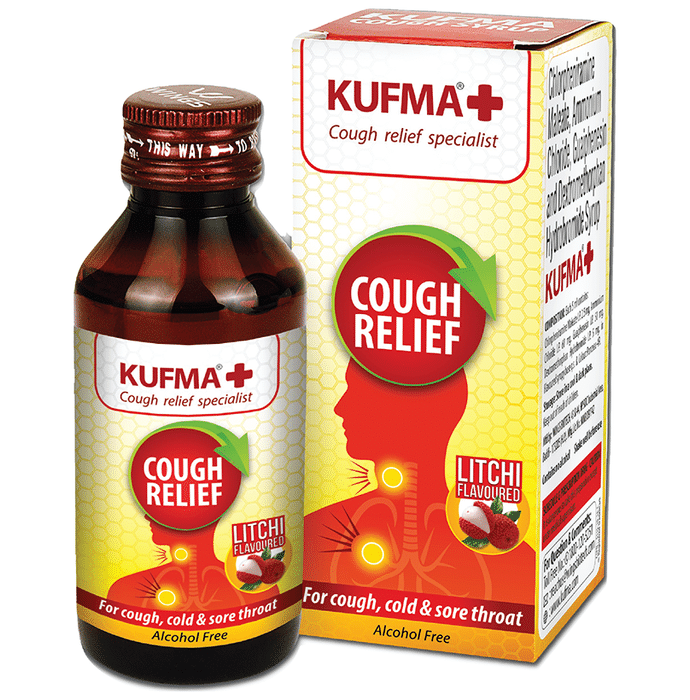 Kufma Plus Cough Relief Syrup Litchi
