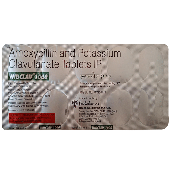 Indclav 1000 Tablet