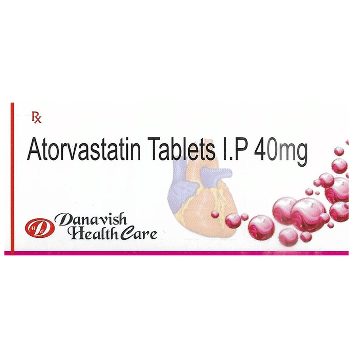 Danavish Atorvastatin 40mg Tablet