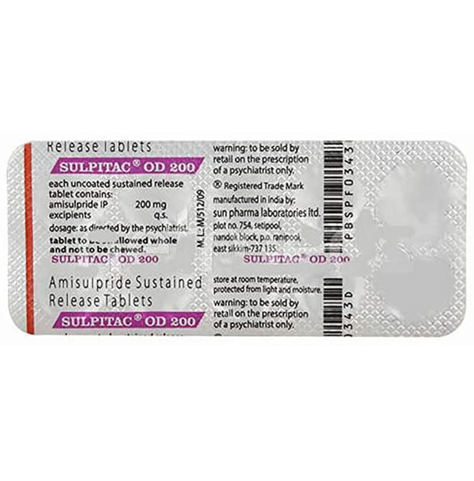 Sulpitac OD 200mg Tablet