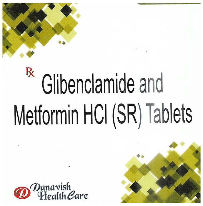 Danavish Glibenclamide+Metformin 5mg/500mg Tablet SR