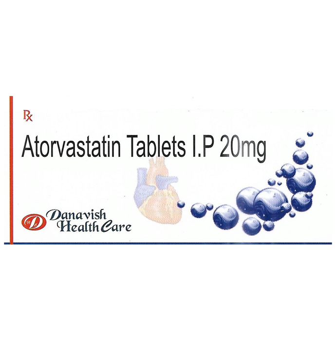 Danavish Atorvastatin 20mg Tablet