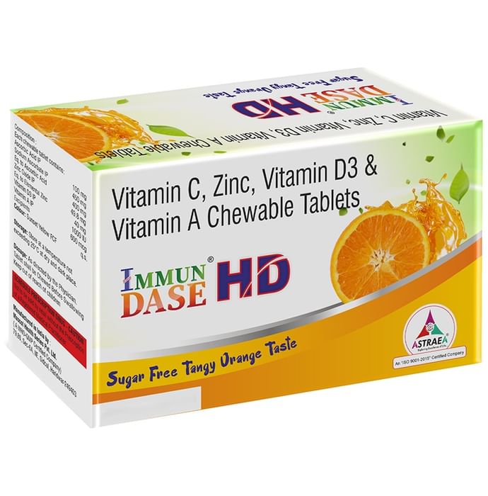 Immun Dase HD Chewable Tablet Tangy Orange Sugar Free