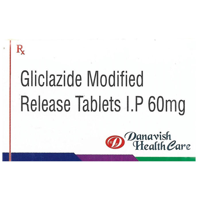 Danavish Gliclazide 60mg Tablet MR