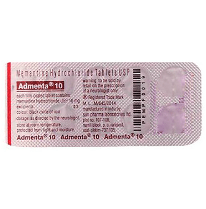 ADMENTA 10 MG TABLET MD