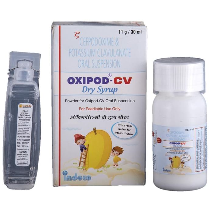 Oxipod-CV 50mg/5ml/31.25mg/5ml Dry Syrup