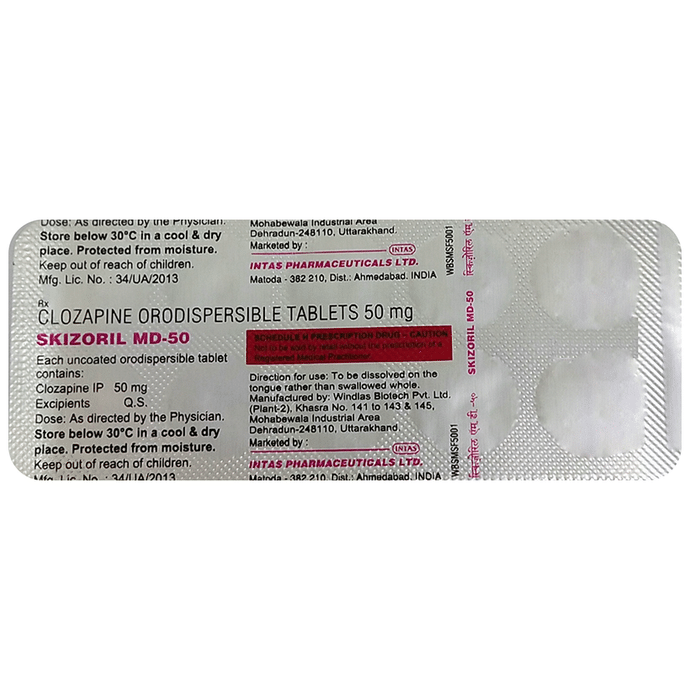 Skizoril MD 50 Tablet